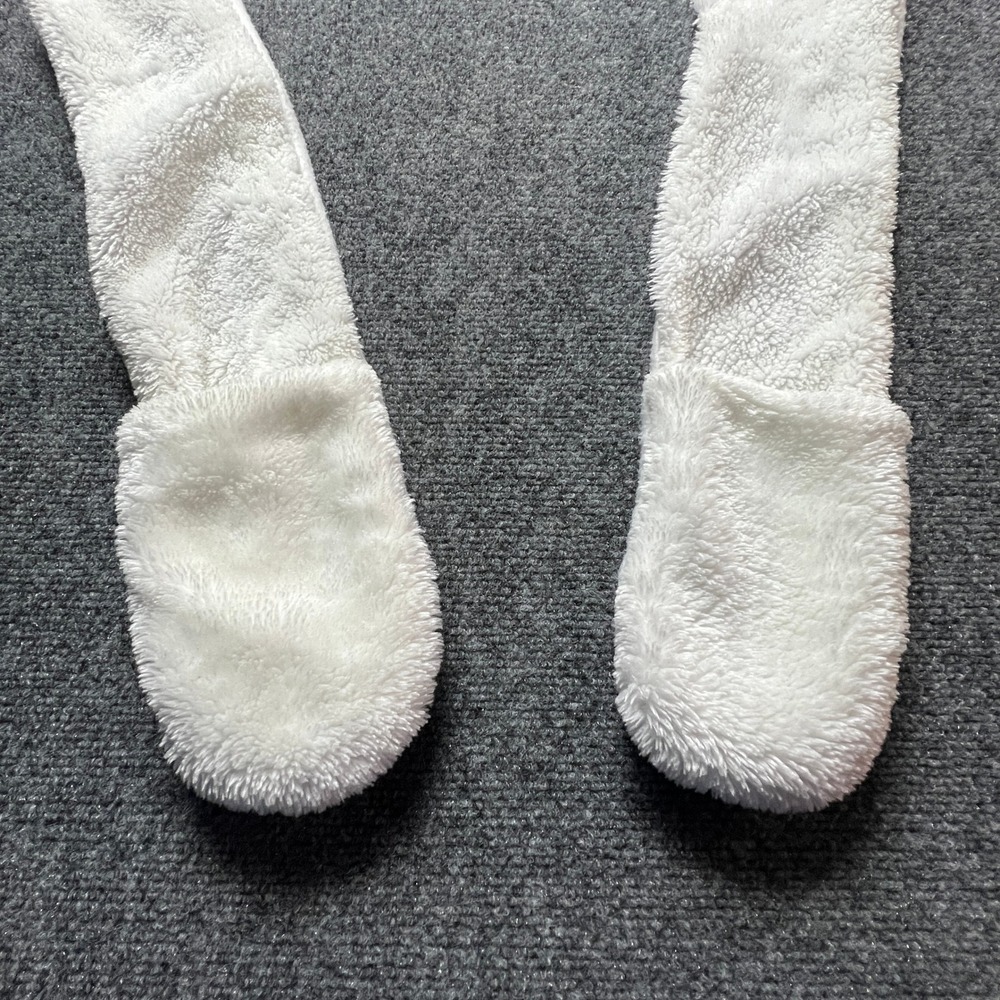 Hat Scarf Mittens 3-in-1 White Polar Bear Fuzzy Fleece Kids Snow Winter Fun Warm - Picture 3 of 8